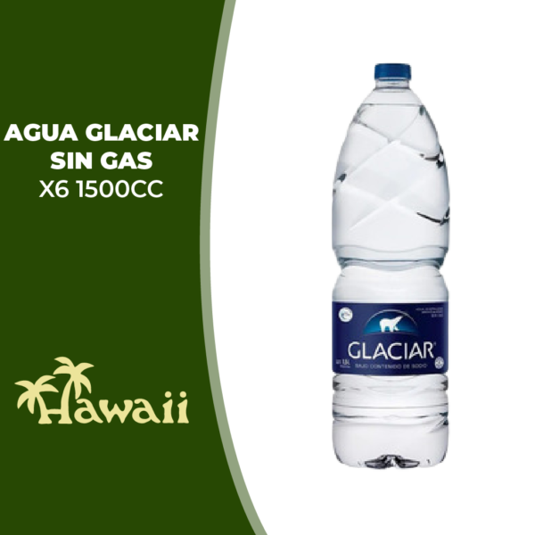 GLACIAR AGUAS/G * X6 PET 1500CC